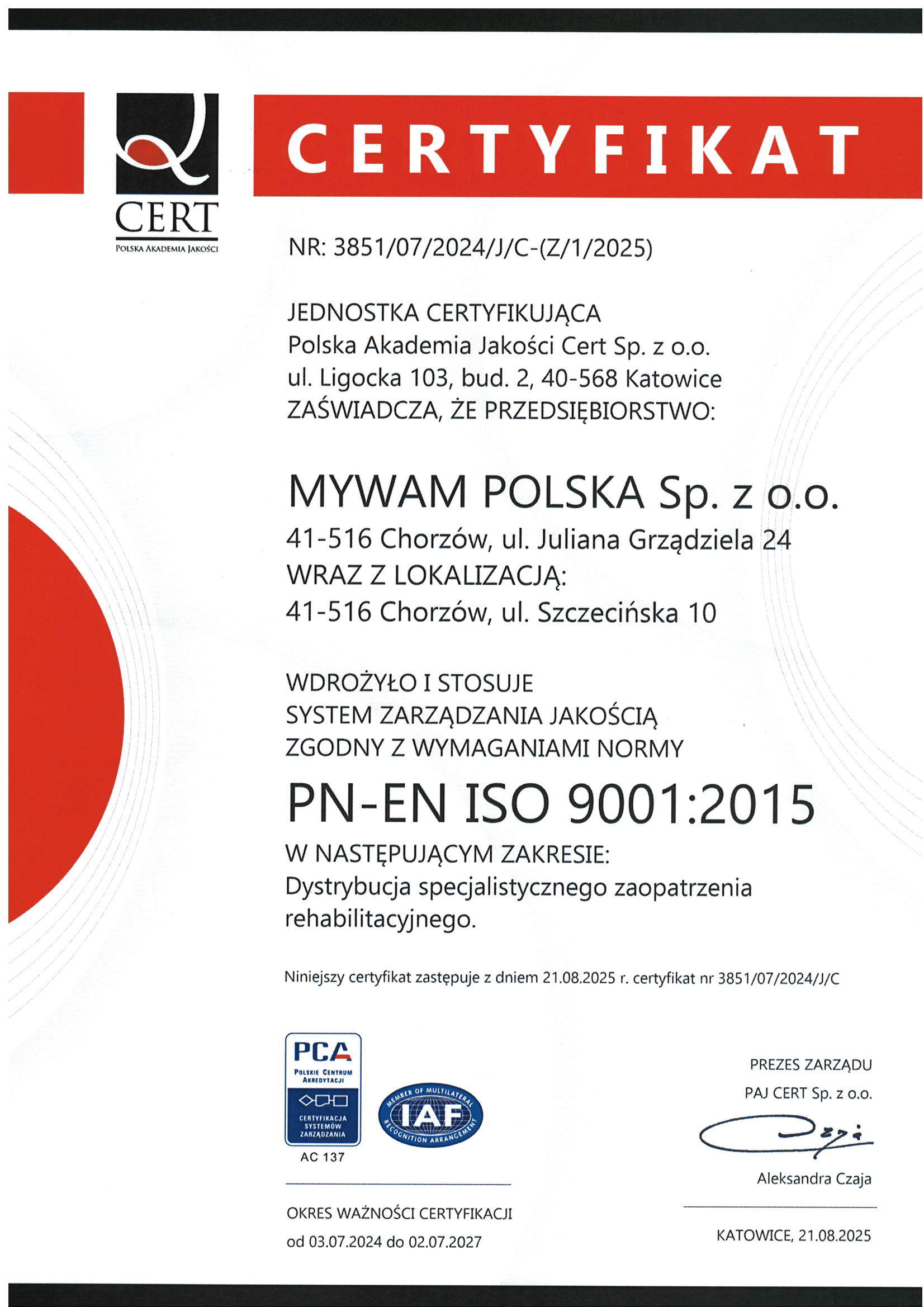 ISO 9001 – system zarządzania jakością