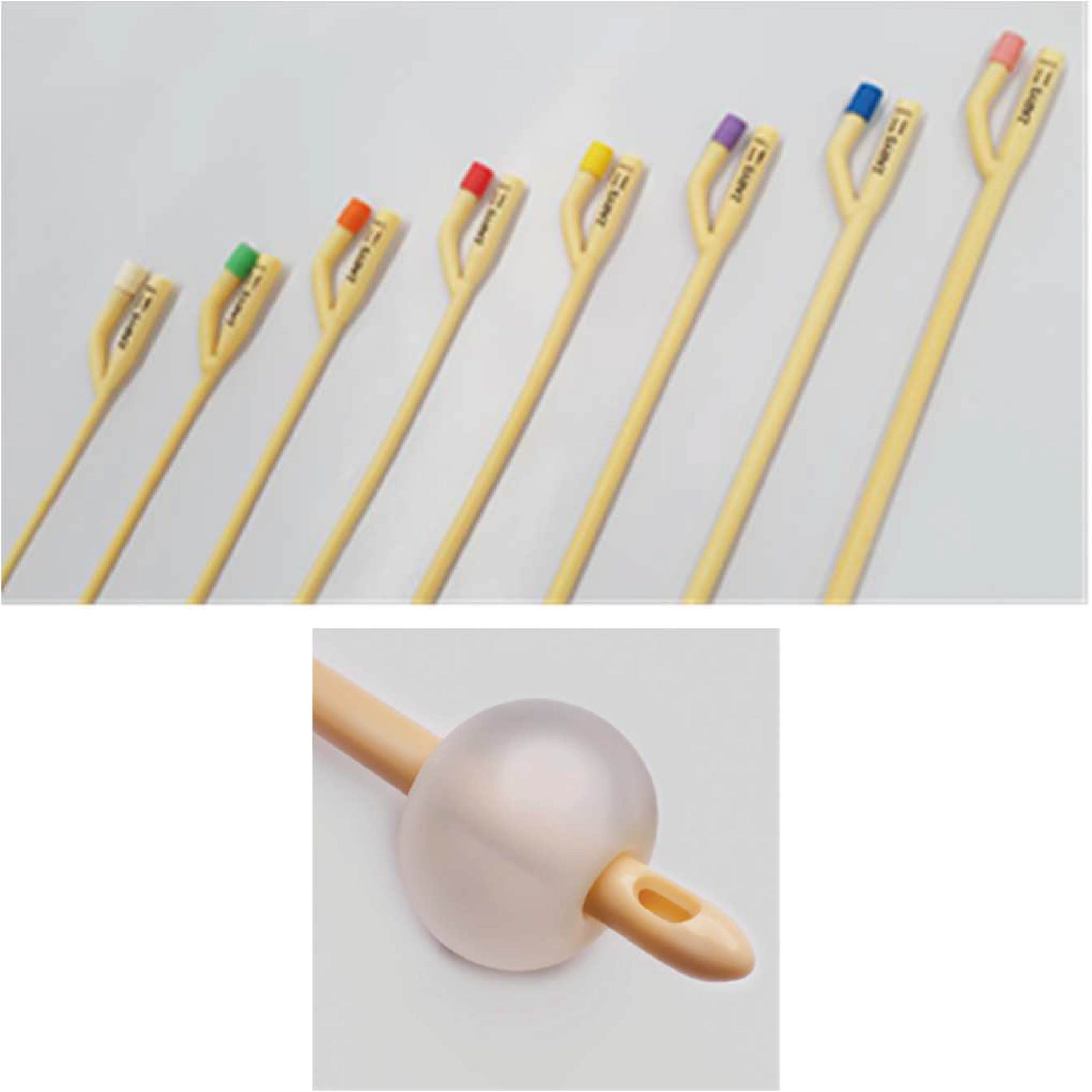 Cewnik Foley'a Dwudrożny Z Gumową Zastawką, Lateks Silikonowany, Sterylny Td 36