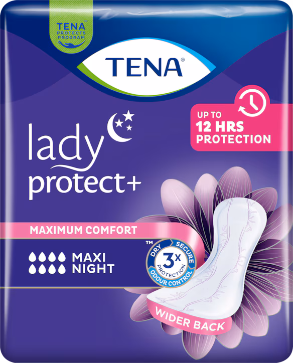 Tena Lady Protect+ Maxi Night