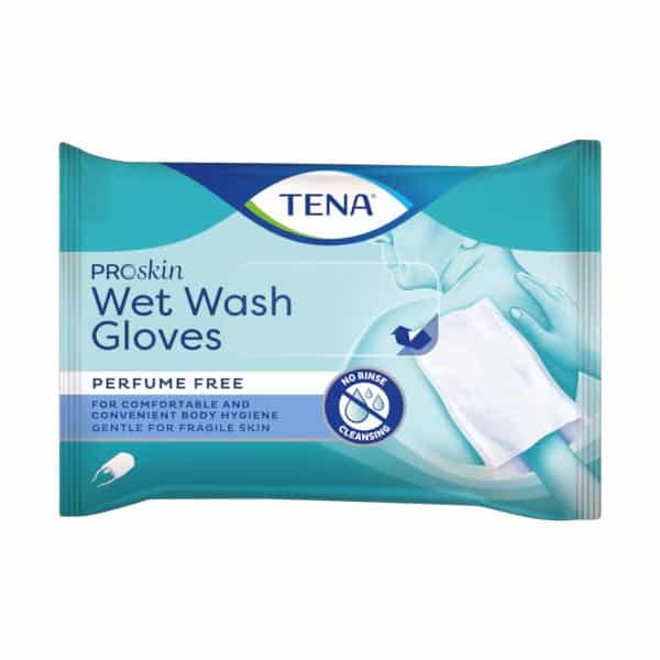 Tena Wet Wash Gloves Proskin Bezzapachowe